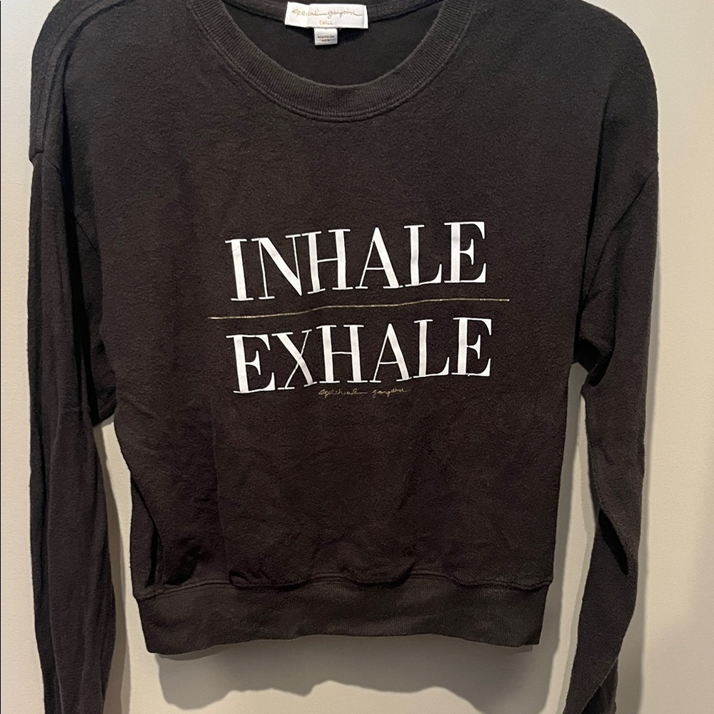 Spiritual Gangster Black 'Inhale Exhale' Sweatshirt